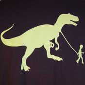Boy With Pet Dinosaur T-Shirt